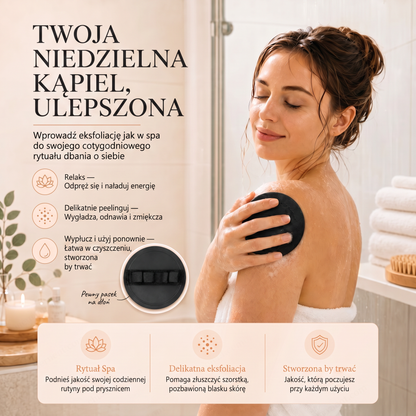 🔥🔥🚿 Głęboko oczyszczająca i złuszczająca myjka do ciała – delikatnie usuwa martwy naskórek i działa jak gąbka SPA 🧖‍♀️