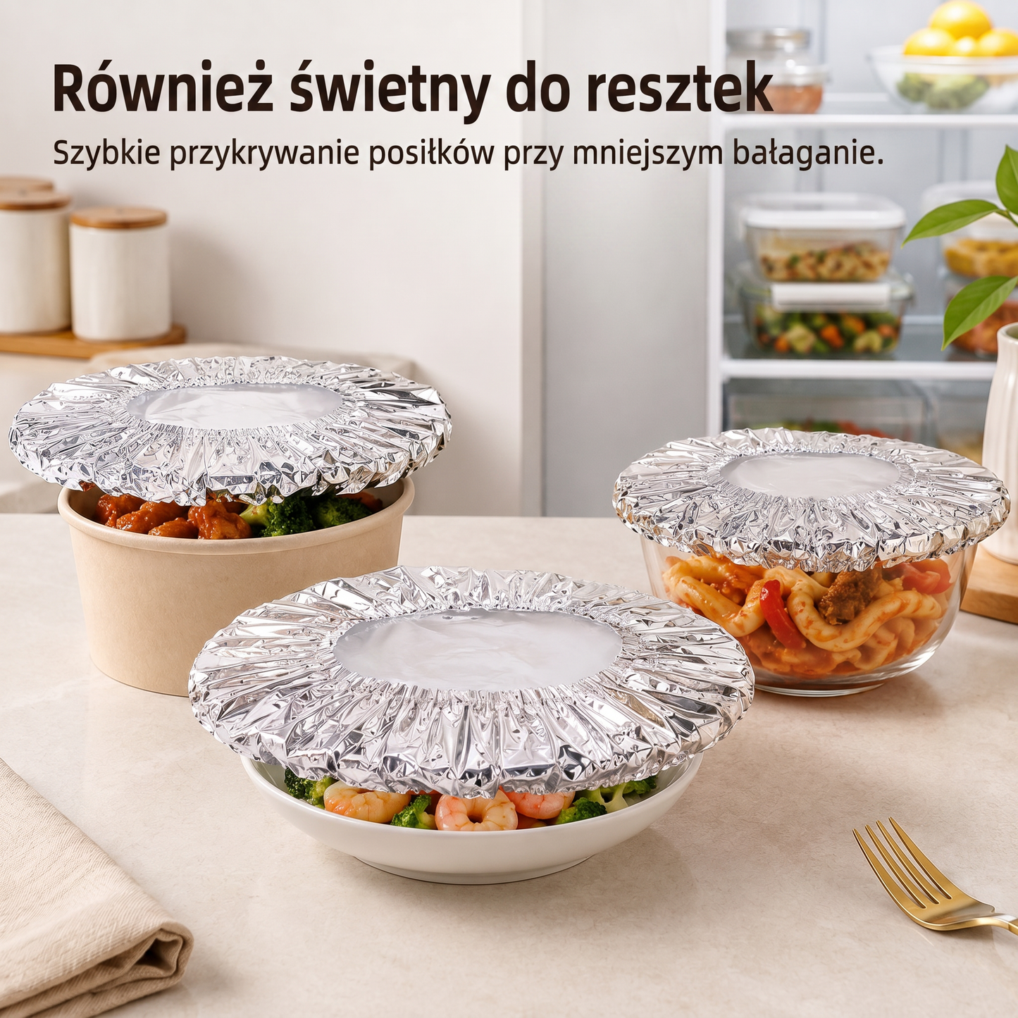 🔥🔥 PKNEW® Składana aluminiowa osłona na żywność | Utrzymuje ciepło i świeżość potraw oraz chroni je przed muszkami owocówkami