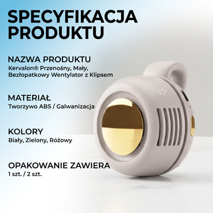 🔥🔥PKNEW® Przenośny Mini Wentylator Bezłopatkowy z Klipsem