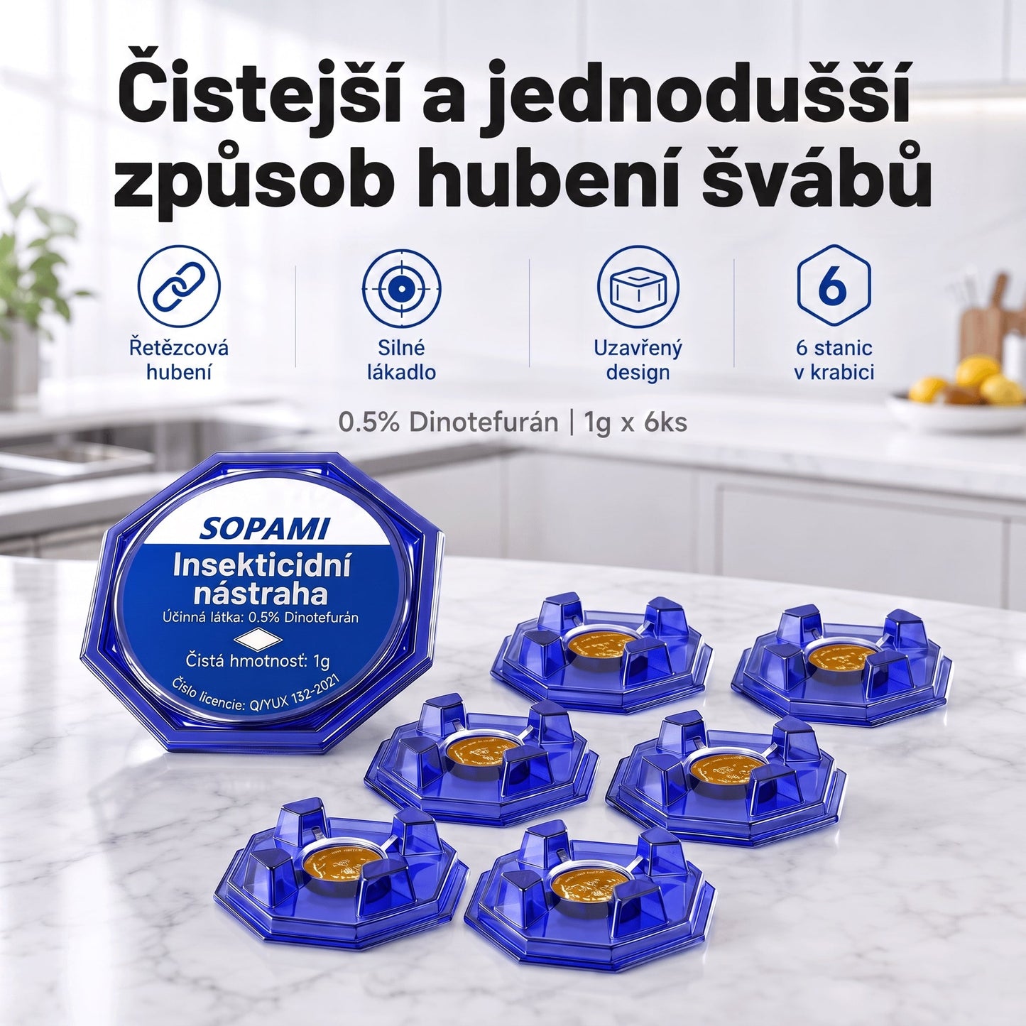 PKNEW® 🪳 Inteligentna stacja z przynętą na karaluchy o działaniu łańcuchowym 🛡️ – dociera do ukrytych gniazd, pomaga zlikwidować całą kolonię i chroni dom nawet przez 2 lata 💎