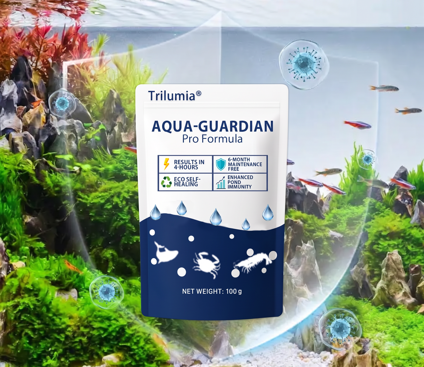 🌈Vitalisys® Aqua-Guardian Pro Formula– End Algae Nightmares, Restore Your Pond’s Beauty Fast!