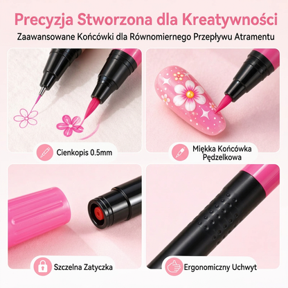 OSTATNI DZIEŃ · 50% ZNIŻKI 🌈 Zestaw 24 dwustronnych pisaków do zdobienia paznokci 💎