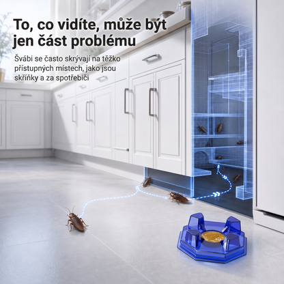 PKNEW® 🪳 Inteligentna stacja z przynętą na karaluchy o działaniu łańcuchowym 🛡️ – dociera do ukrytych gniazd, pomaga zlikwidować całą kolonię i chroni dom nawet przez 2 lata 💎