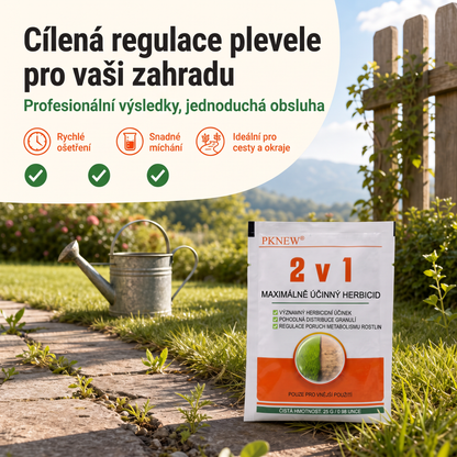 PKNEW® Granulowany środek chwastobójczy 2 w 1 Max Power 👑 – widoczny efekt już po 6 godzinach, łatwe rozpuszczanie w wodzie i precyzyjne stosowanie na fugi, ścieżki, ogrodzenia oraz powierzchnie żwirowe 💎