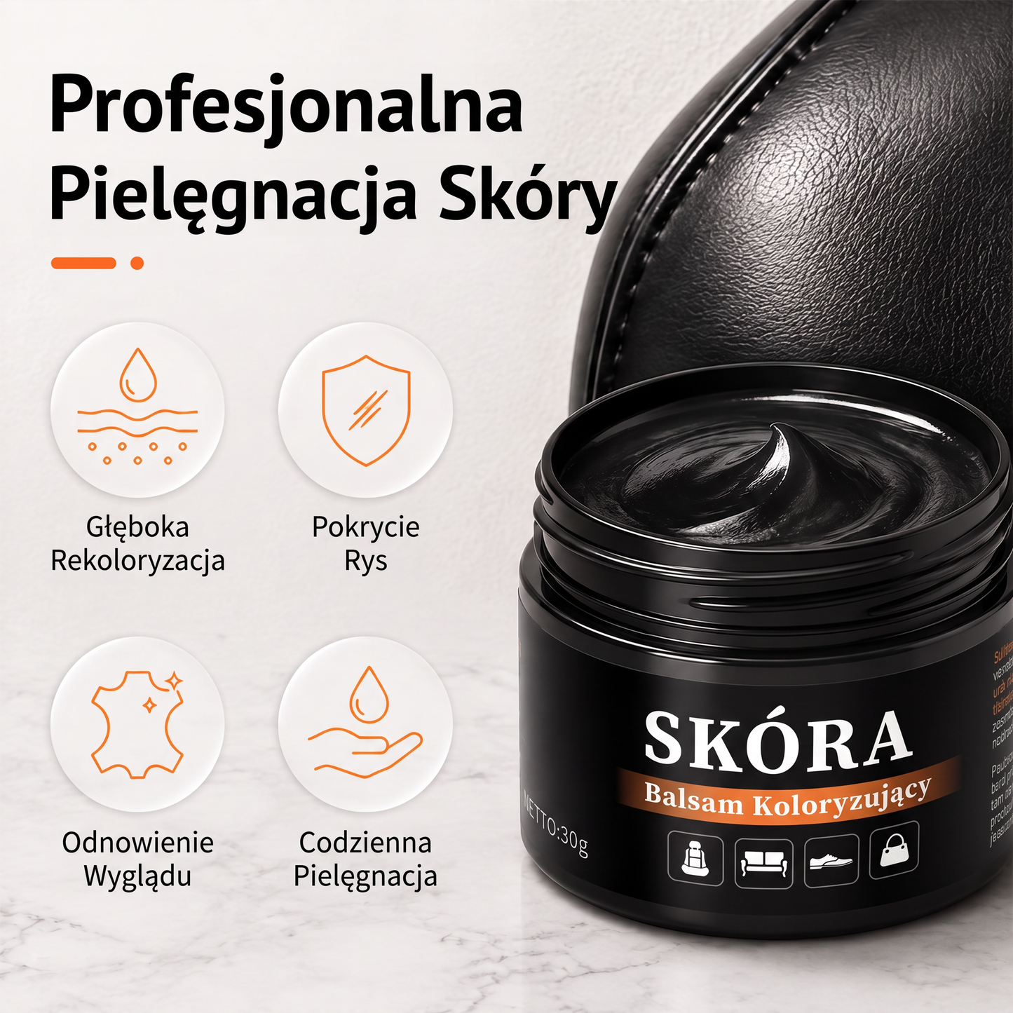 🔥🔥 PKNEW® Intensywny balsam do odnowy skóry✨ – Ożywia wyblakły wygląd, wyrównuje kolor i pomaga ukryć zadrapania na butach, kanapach, torebkach i fotelach samochodowych 💕