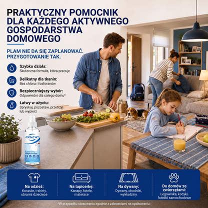 PKNEW® Ekologický víceúčelový odstraňovač skvrn v spreji 💧 – Rychle působící hloubkový čistič bez dráždivých chemikálií 💖