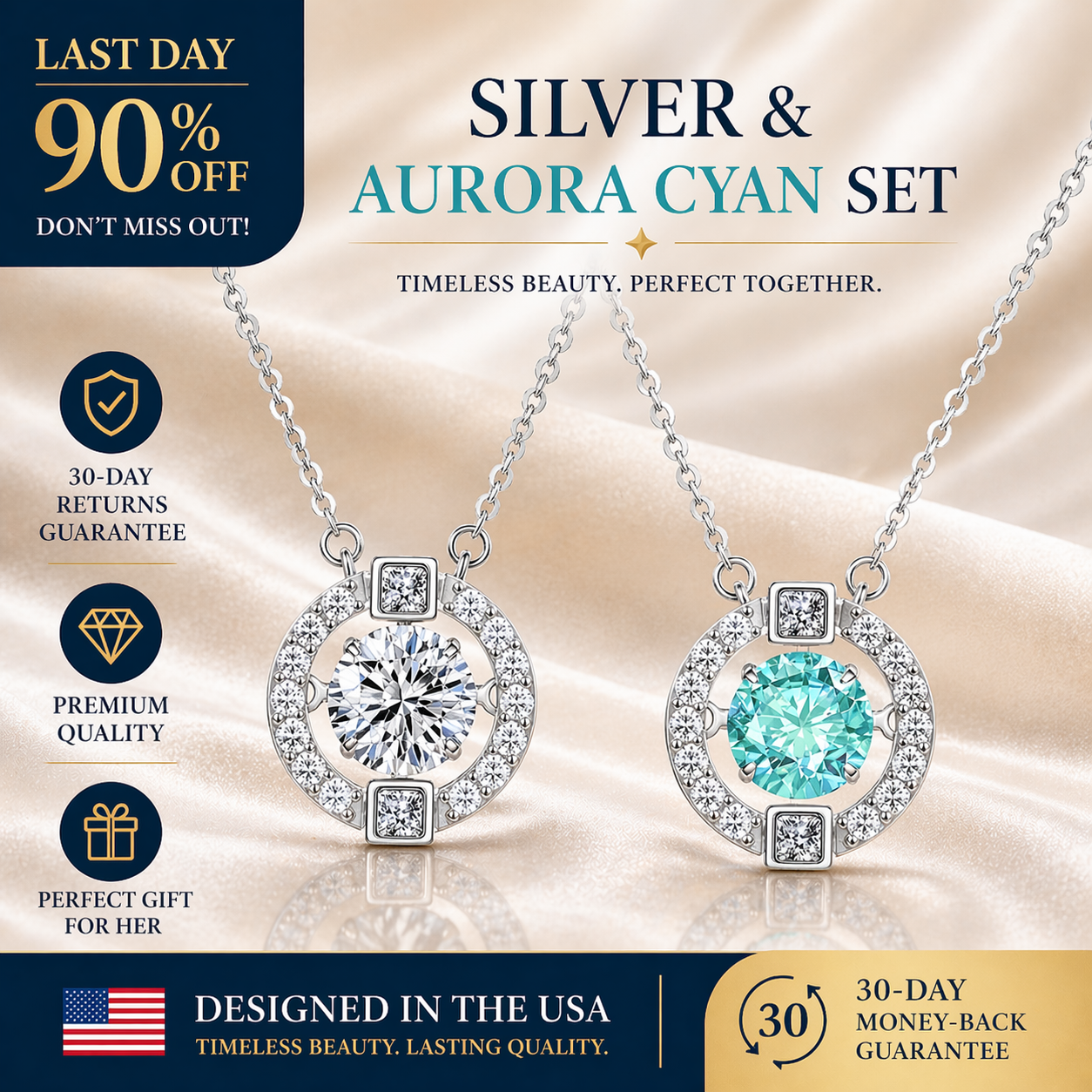 🔥 90% OFF TODAY:  The "Beating Heart" 1-Carat Moissanite Solitaire Necklace💎