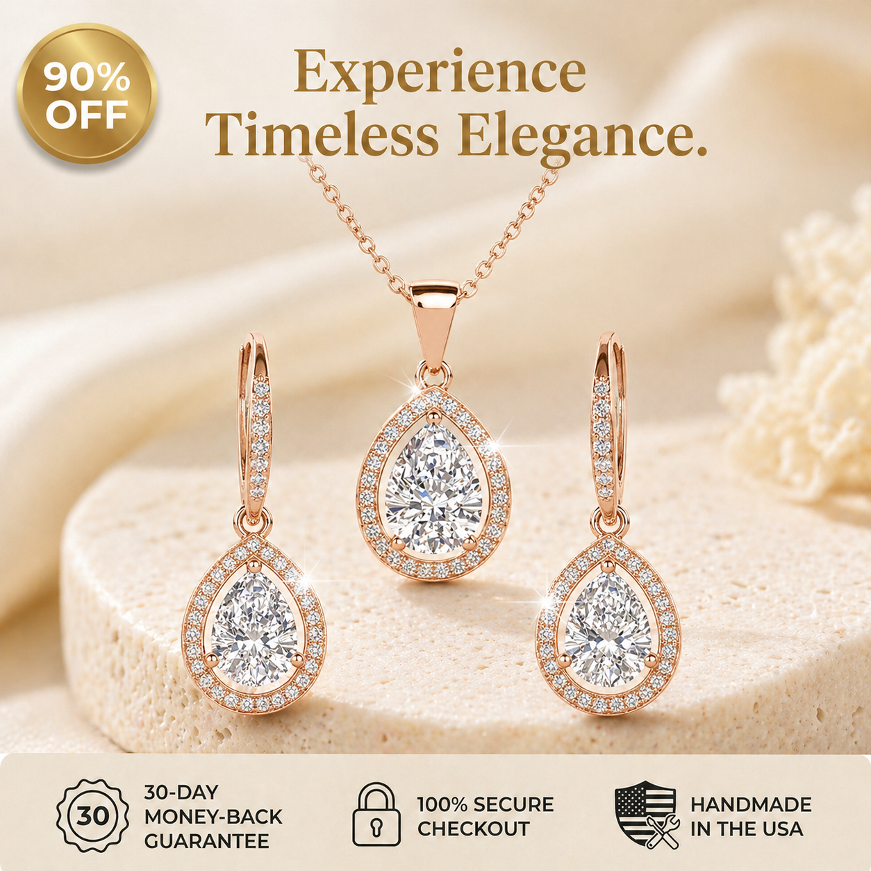 🔥 90% OFF TODAY: Experience Timeless Brilliance: The Flawless Lab-Grown Teardrop Set That Baffles Jewelers.💎