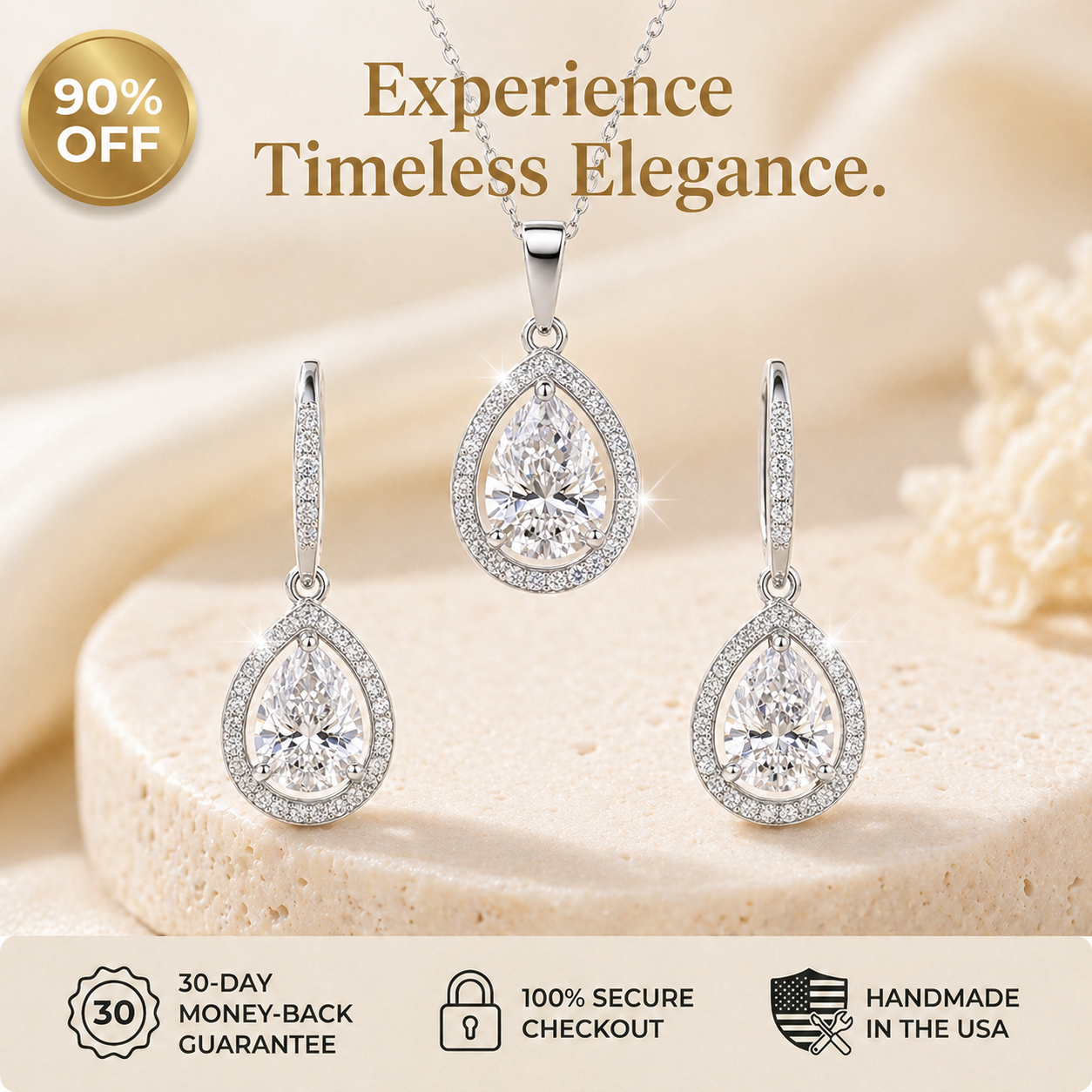 🔥 90% OFF TODAY: Experience Timeless Brilliance: The Flawless Lab-Grown Teardrop Set That Baffles Jewelers.💎