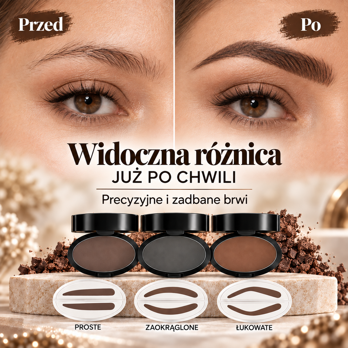 2026 HIT SPRZEDAŻOWY 💞🖊️ Stempel do brwi z pudrem i pędzelkiem – wystarczy przycisnąć, a perfekcyjne brwi w kilka sekund. Wodoodporny, utrzymuje się do 24 godzin 👑
