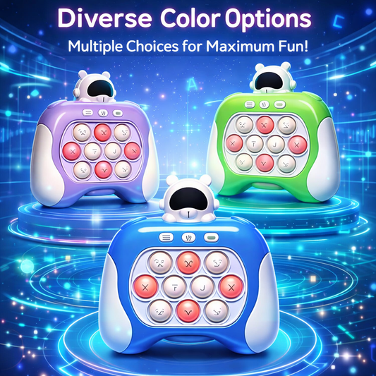 Fingertip Press It Game Machine - Squeeze & Decompression Sensory Fidget Toy, Electronic Quick Pop Light-Up Toy for Stress Relief