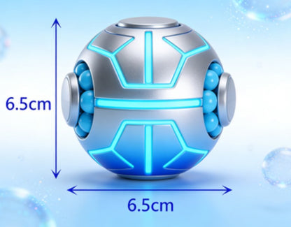 Rotating Bean Antistress Fingertip Cube - 2-in-1 Sensory Fidget Spinner & Puzzle Disk, Stress Relief & Finger Dexterity Training for All Ages