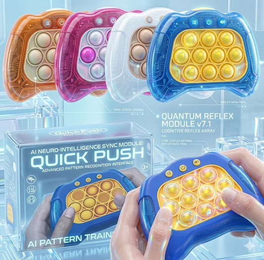 Speed Push Game Machine - Educational Electronic Puzzle Toy for Kids, Rapid Response Training & Fine Motor Skills Development