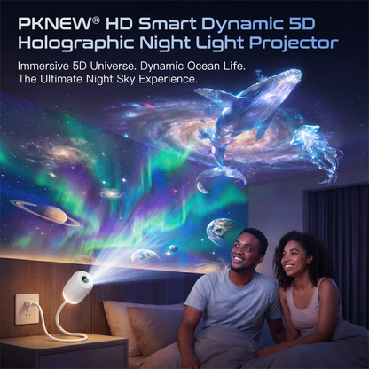 30%OFF🔥🔥PKNEW® NEXT-GEN SMART PROJECTION HD Smart Dynamic 5D Holographic Night Light Projector💎